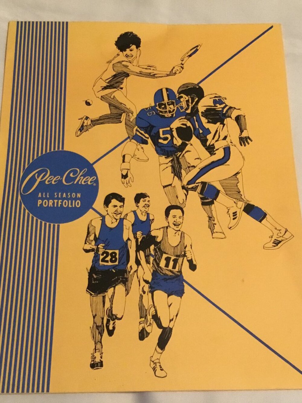 2008 Pee Chee School Folders - 2 folders Yellow Blue